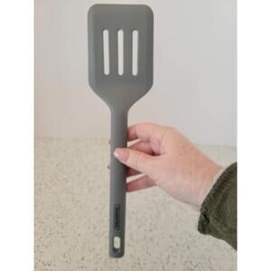 Tramontina Gray Silicone Slotted Turner Spatula Kitchen Cooking Tool Utensil